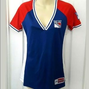 New York Rangers Jersey Women’s Small Fitted